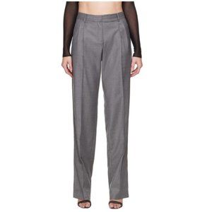 NWT AYA MUSE Gray Palm‎ Trouser in Size XS